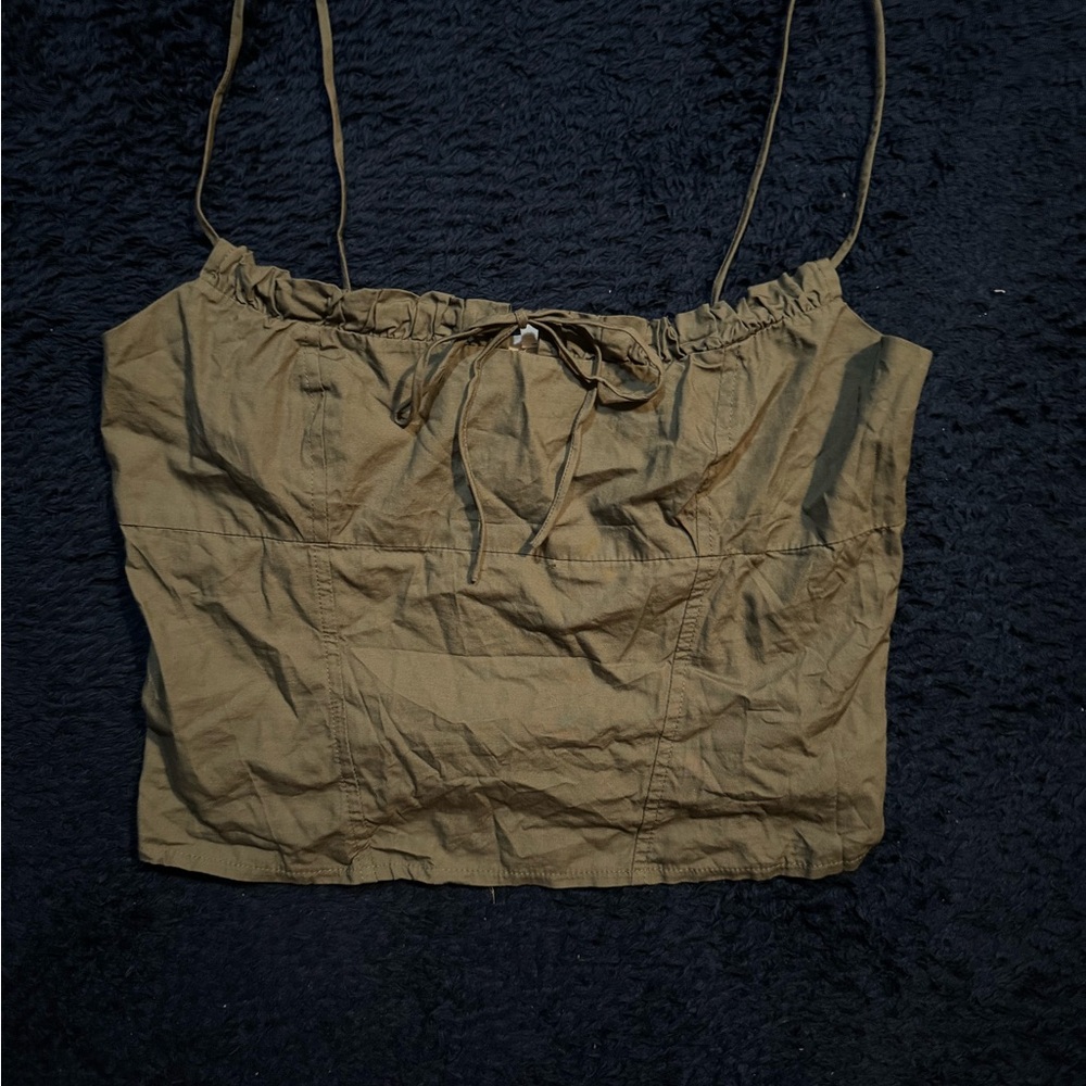Olive Green Women's Top